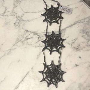 Haunted Manor Spiderweb 21” Long Wall Hanging